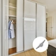 thumbnail image 3 of MIANGASTORE 4 Pcs Rouleau de Porte Coulissante pour Placard Roues de Douche en Métal Rouleaux de Coureurs Roue de Poulie pour Meubles Placard Garde-Robe, 3 of 9