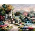 thumbnail image 2 of Lee, James 18x15 White Modern Wood Framed Museum Art Print Titled - Classic Garden Retreat, 2 of 4