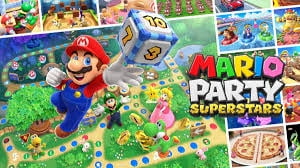 Nintendo Switch with Neon Red and Neon Blue Joy-Cons (International Edition) Bundle with Mario Party Superstars