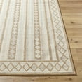 thumbnail image 4 of Hauteloom Adarsh Boho Hand Woven Natural Fiber Wool Area Rug - Farmhouse Trellis Diamond Carpet for Living Room, Bedroom, Dining Room - Beige, Light Brown, Tan - 5' x 7'6" (5x7), 4 of 6