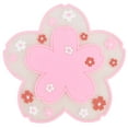 thumbnail image 2 of Posavasos ANGGREK diseño de flores aislantes antideslizantes color rosa, 2 of 8