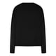 thumbnail image 4 of Suéter de cuello redondo para mujer, informal, liso, tejido, holgado, de manga larga, con cuello redondo, blusa, 4 of 7