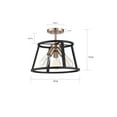 thumbnail image 4 of Nuvo Lighting Chassis 3-Light Semi Flush Mount - N/A, 4 of 8