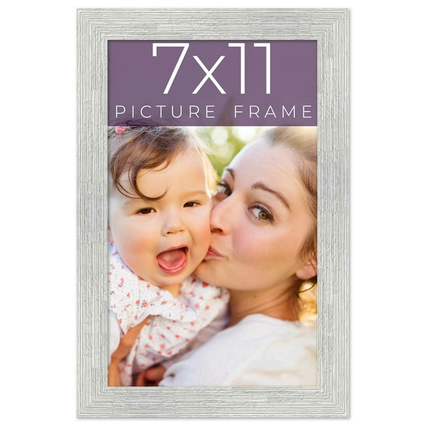 7x11 Frame White Real Wood Picture Frame Width 1.5 Inches 