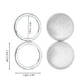 thumbnail image 2 of Unique Bargains 1 Pc Women Portable Round Makeup Mirror for Travel Vacation Silver Tone, 2 of 5