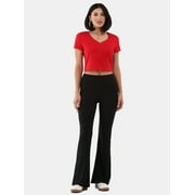 No Boundaries Flare Pants and 2-Pack, Womens and Women’s Plus Sizes XXS-XXL