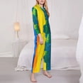 thumbnail image 3 of Picia Rainbow Colored Pattern Women’s Long-Sleeve Sleepwear Set - Soft 2-Piece Loungewear with Pockets, Comfy PJs for Relaxing Nights-XX-Large, 3 of 7