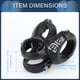 thumbnail image 5 of Tija de bicicleta de montaña Unique Bargains, tija corta de manillar de 31.8 mm, tija de 40 mm, elevación de 0 grados, tija corta negra, 5 of 6