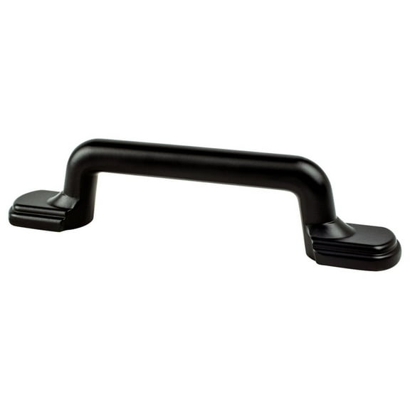 Berenson 9189-1055-P 3 in. Traditional Advantage Two CC Matte Black Rounded End Pull