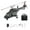 Black-1 Battery, variant on RC ERA A61 Single Rotor RC Helicopter with 2.4G Remote Control, 1/52 Scale 4CH Little Air-Wolf RC Helicopter Model with One-Key Takeoff/Landing for Enthusiasts - 1 Battery