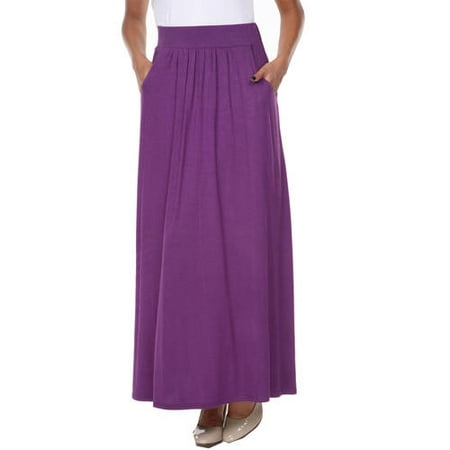 White Mark Women's Maxi Skirt - Walmart.com