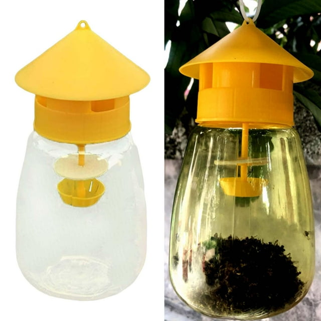 Trampa para moscas Shamjiam Reutilizable captura y Control de plagas para abejas y Verduras