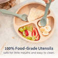 thumbnail image 4 of Rose Babeehive Goods Spoon and Fork | Safety, Ergonomics, and Practicality | Perfectly Sized For Tiny Hands | High-Quality Food-Grade Materials, BPA-Free | Versatile, Suitable, and Convenient, 4 of 9