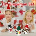 thumbnail image 4 of Christmas Stocking Stuffers for Kids, Build a Snowman Kit with Dry Modeling Clay, Christmas Crafts for Kids Ages 4-8, Creative Xmas Gifts for Boys Girls and Holiday, 4 of 9