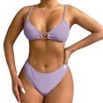 thumbnail image 3 of Afdoent Women's Bikini Sets Womens Swimwear Summer Two Piece Swimsuit Adjustable Strap Beach Bikini 2026 Retro Swimsuit, 3 of 7