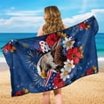 thumbnail image 4 of KUIFORTI 250 Years Eagle Floral Car Front Seat Covers Versatile Auto Accessories with Storage Bag Quick-Dry Portable for Yoga,Gym,Workout,Sports,Running,Camping and Beach 60 x 33 Inch, 4 of 7