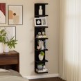thumbnail image 2 of Estantería de pared versátil de 7 niveles negro, 2 of 7