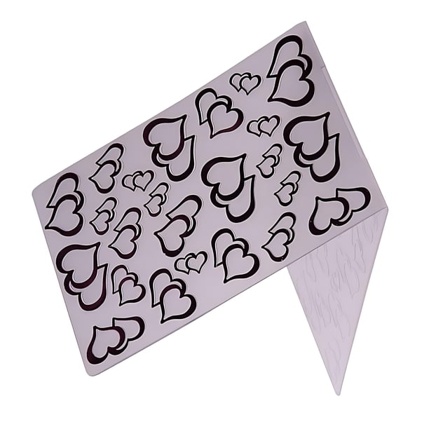 Matsuzay Tarjeta de grabación en relieve para álbum de recortes, plantilla de carpeta de plástico con impresiones duraderas, Premium Herramientas y accesorios para hornear