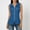 Blue, variant on Abcnature Women's Sleeveless Zip Up Shirt Collared V Neck Button Down Blouse Tops Solid Color Ribbed Tank Tops
