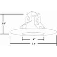 thumbnail image 7 of Nicor Lighting 17562 6 In. WH R30 Open Trim With Socket Bracket, 7 of 7