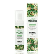 Exsens Mint Mojito Gourmet Warming Intimate Massage Oil, Flavored, All Natural, Vegan, Non-Staining, 50ml (1.7 fl.oz), 1 Count
