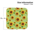 thumbnail image 3 of Pofeuu Sunflower Leaves Print Leather Coasters Set of 6, Round Cups Mugs Mat Pad for Home Kitchen Heat Resistant Drink Coasters,Square, 3 of 7