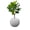 Mediterranean Beige, variant on STONE LITE Concrete-look 14.5" x 14.5" x 11.8" Spherical Red Plastic Faux Stone Plant Pot with Drainage Holes
