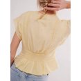 thumbnail image 6 of Suagox Women’s Lace Patchwork Tank Tops Sleeveless Deep V Neck Button Down Shirts Summer Vest, 6 of 8