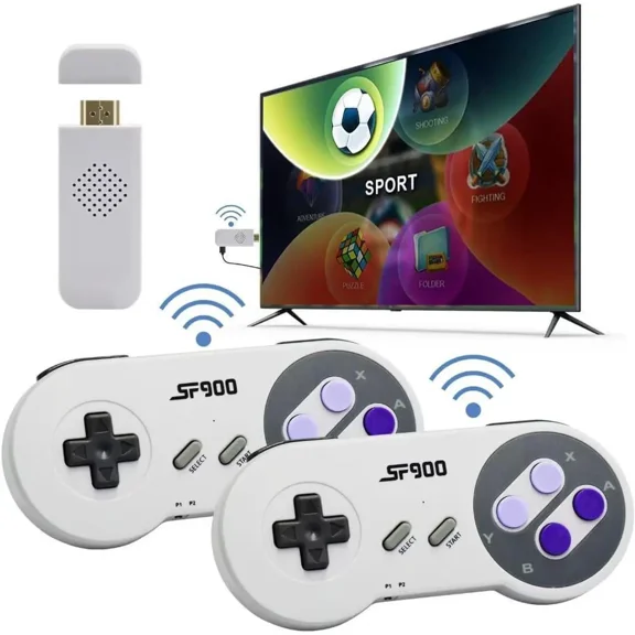 Wireless Retro Gaming Console HDMI Video Game Console Retro Game Console HDMI Game Stick TV Nostalgia Plug & Play