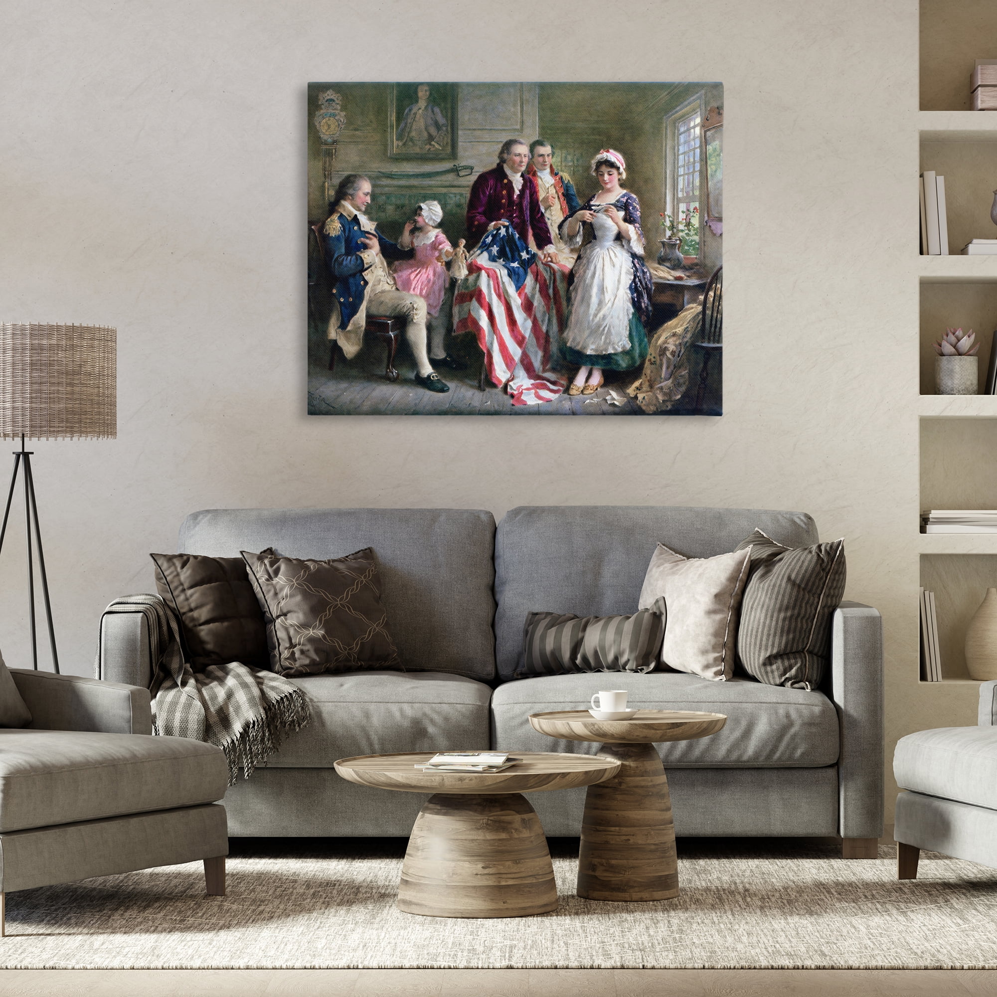 Historical Betsy Ross Canvas Wall Art, design by Arlington Prints