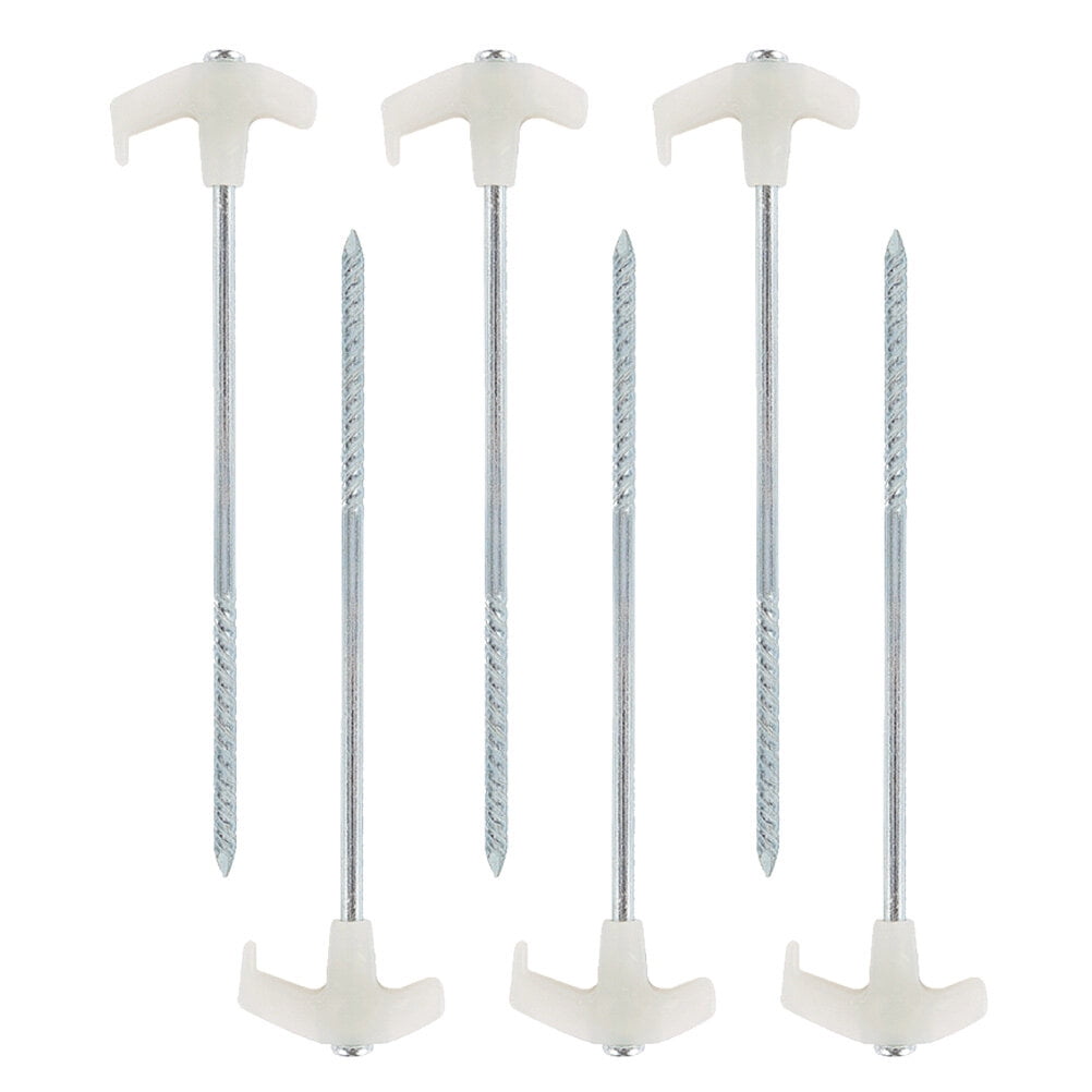 TAILTOSS  Fluorescent Tent Nails Silver for Camping and Hiking Sturdy and Safe At Night