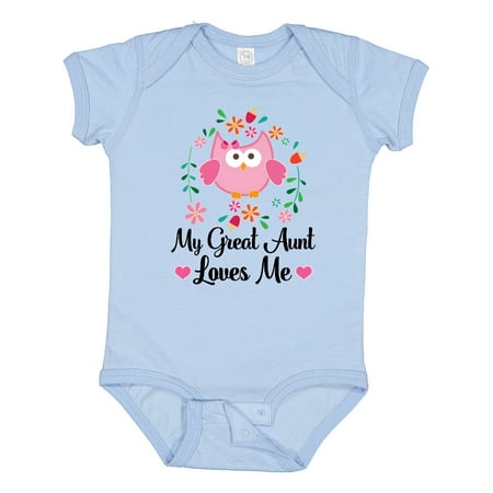 

Inktastic Great Aunt Loves Me Niece Gift Baby Girl Bodysuit