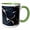 Green/White, variant on 3drose, Dark Blue and White with an Image of Gold Kintsugi Pattern, 11oz Mug