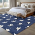 thumbnail image 4 of 6'x9' Area Rugs, 4th of July Indoor Outdoor Area Rug for Living Room Bedroom, Vintage Independence Day Blue Star Washable Bathroom Rugs Kitchen Floor Carpet Mats Home Decor Aesthetic, 4 of 8