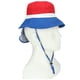thumbnail image 3 of Sombrero para el sol para niños, multiusos, protección UV, transpirable, resistente al viento, de ala ancha, para viajes al aire libre y playa., 3 of 14
