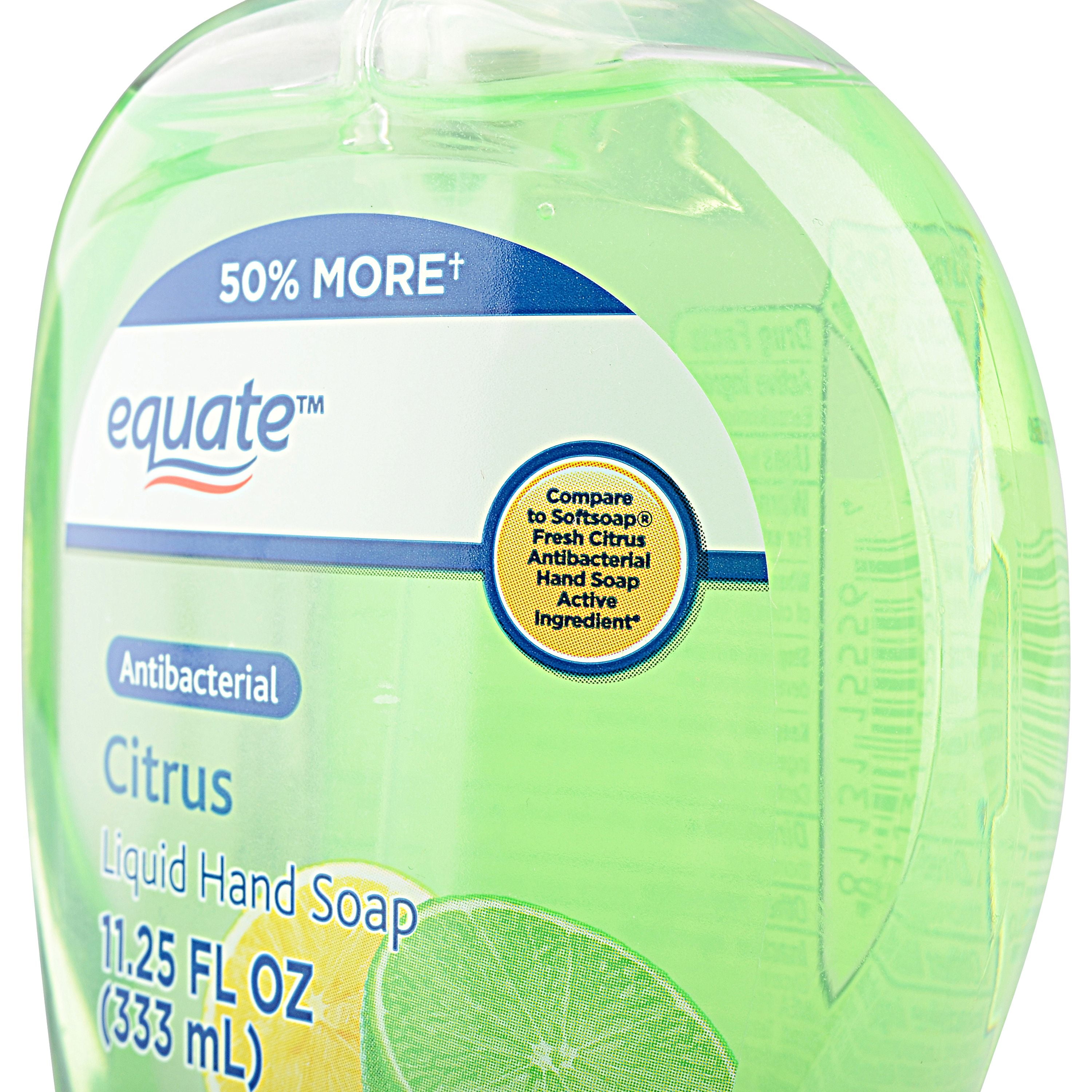 Equate Antibacterial Citrus Liquid Hand Soap with Moisturizers, 11.25 fl oz