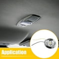 thumbnail image 3 of Luz de lectura de coche de 12V, luz LED de cúpula redonda, Kit de lámpara para maletero, luz de techo Interior de coche para Pontiac GTO para Buick Regal para Chevrolet Malibu, 3 of 7