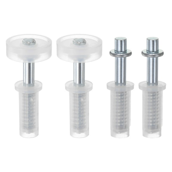 Uxcell 2 Sets Bifold Door Hardware Kit Top Pivot with 7/8 Inch Pivot Guide Wheel Bi-fold Closet Door Hardware Kit