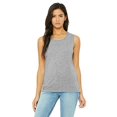 thumbnail image 1 of Bella Canvas Womens Flowy Scoop Blended Muscle Tank, XL, Athletic Heather, 1 of 3