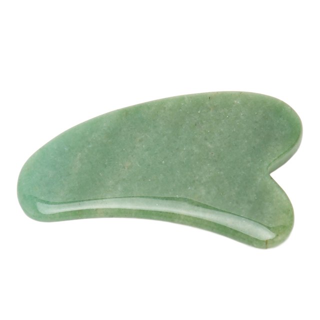 Herramienta Gua Sha ANGGREK profesional suave Aventurina verde para salón de belleza