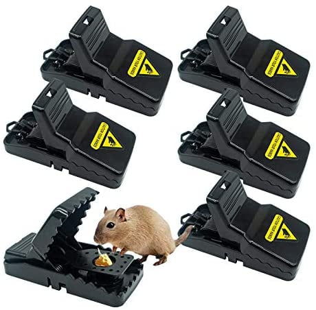 Easy Set Snap Rat Trap Easy Disposal Reusable Mice Mouse Rodent Pest 8 Traps NEW 