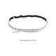thumbnail image 2 of unbranded Thin Braided Headband Silver Lightweight Comfortable Hair Band for Daily Use, 2 of 8