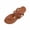 Coffee, variant on Qingpeng Womens Metal Knot Decor T Strap Thong Sandals Open Toe Flat Slip On Shoes Soft Leather Insole Summer Casual Footwear
