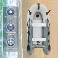 thumbnail image 2 of ALEKO Inflatable Fishing Boat with Aluminum Floor 10.5 ft Light and Dark Gray, 2 of 10