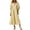 Yellow, variant on ZHOGXU Women's Summer Dresses V Neck Puff Half Sleeve Maxi Dress Casual Sundress For Work,Red,M