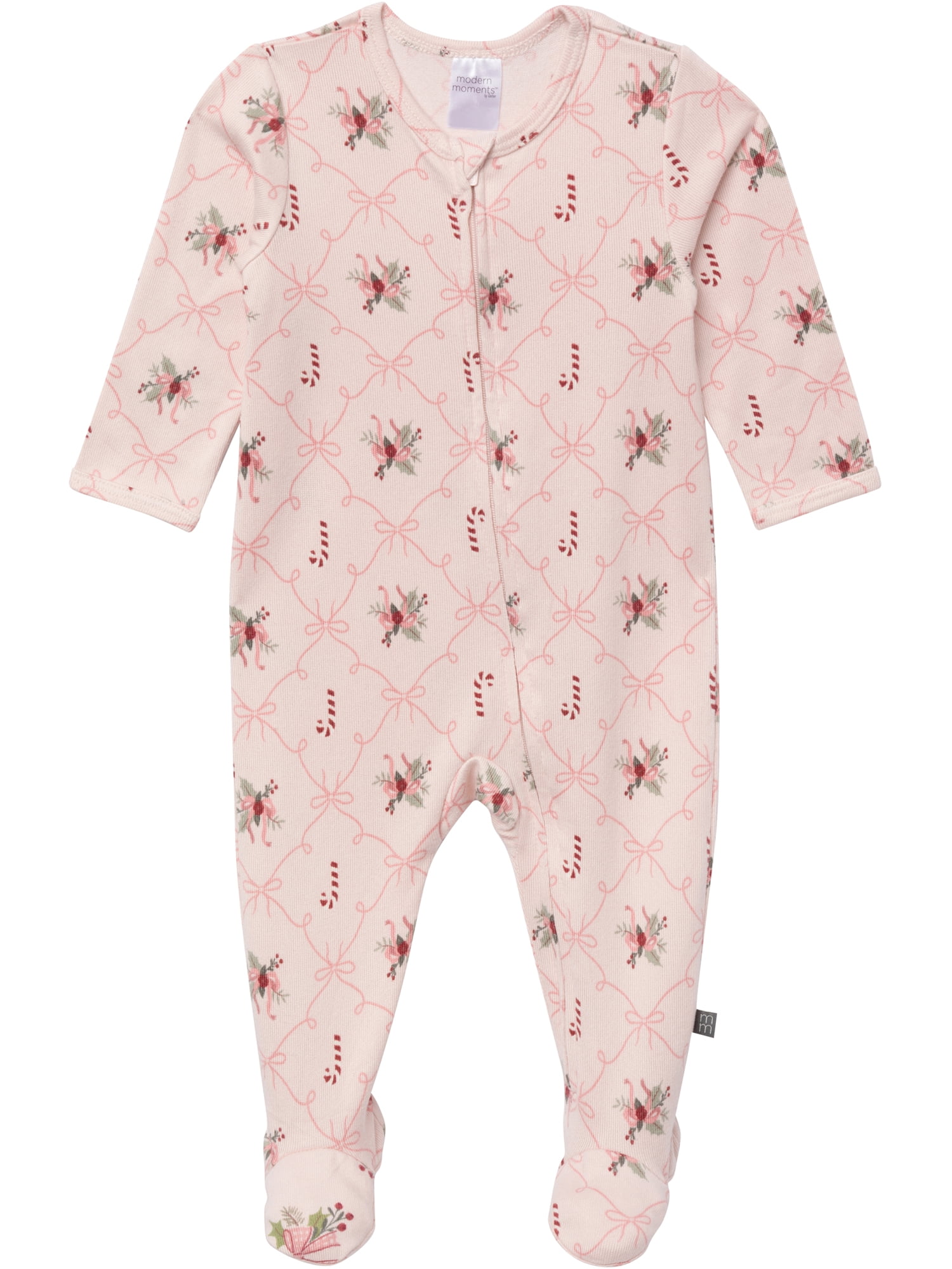Modern Moments by Gerber Gender Neutral Sleep ´N Play Christmas Pajamas, 2-Pack, Sizes Newborn - 6/9 Months