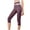 Purple, variant on Oalirro Women's Matching Hip Lifting High Waist Exercise Pants Yoga Capris Pants