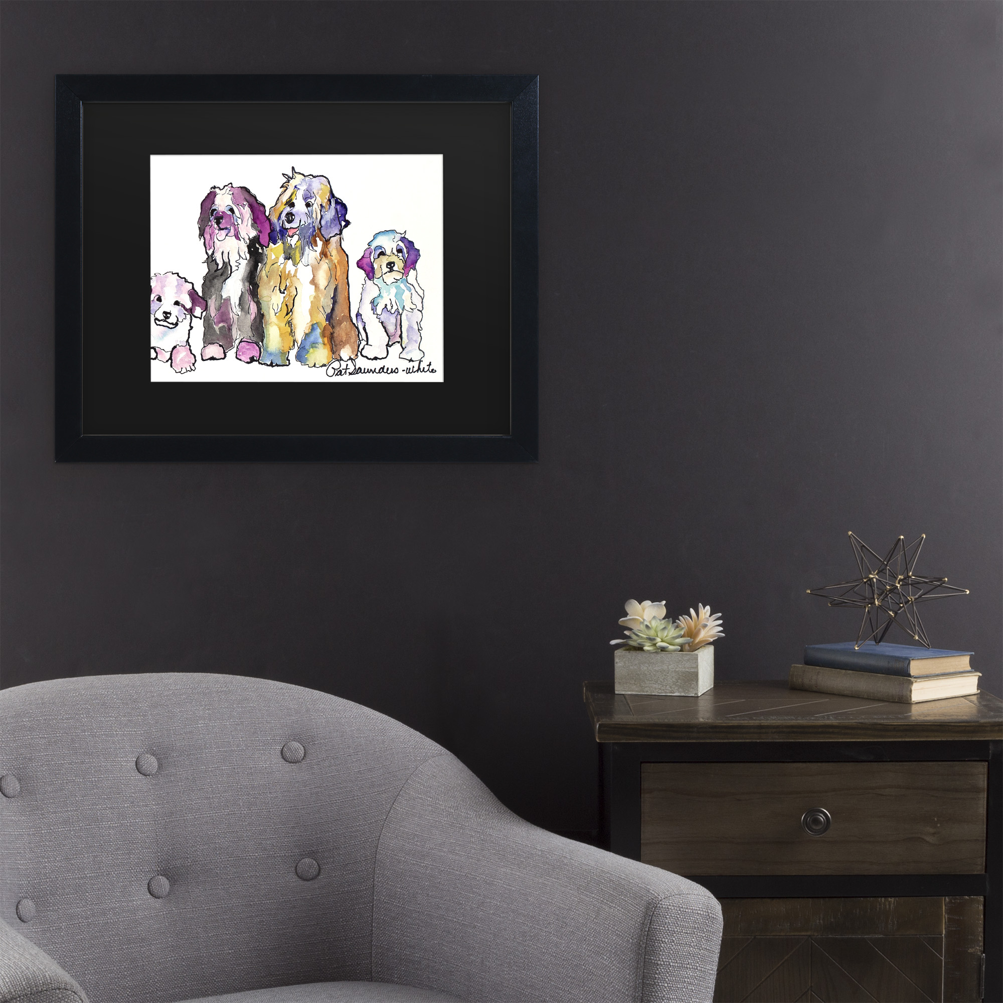 Trademark Fine Art 'The Gang' Canvas Art by Pat Saunders-White