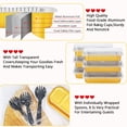 thumbnail image 4 of Disposable Foil Mini Pans with Lids 50 Pack, 6.8oz 6.5"x2.5"x1.2" Aluminum Small Loaf Pans,Rectangle Muffin Pan Mini Cake Tins Containers for Bread Loaf -Gold, 4 of 4