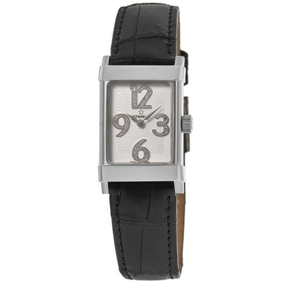 Eterna 1935 Silver Diamond Dial Leather Strap Women's Watch 8790.41.14.1156